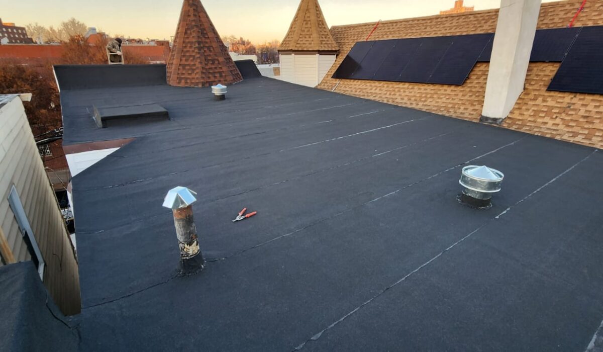 Roof Installation, New Flat Roof Service Project Shot 6