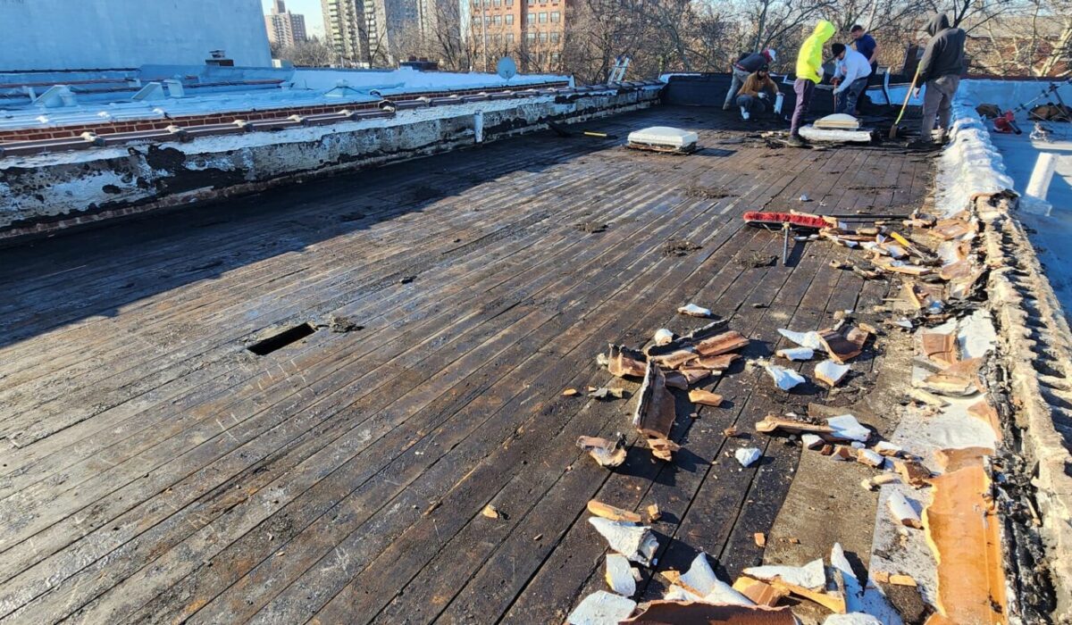 Flat Roof Full Replacement Service in the Bronx Project Shot 5