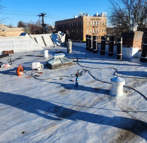 Existing Flat Roof Repair in the Bronx Project Shot 1