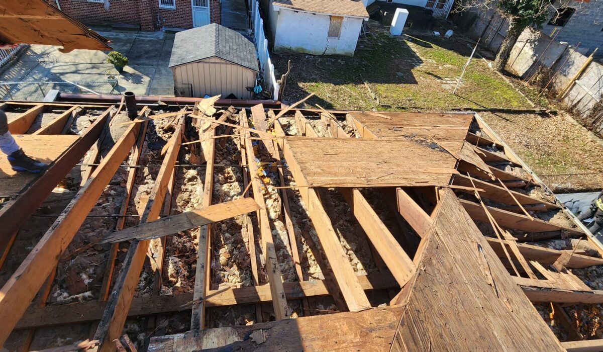 Shingle Roof, New Gutter and New Plywood Installation in Queens Project Shot 1