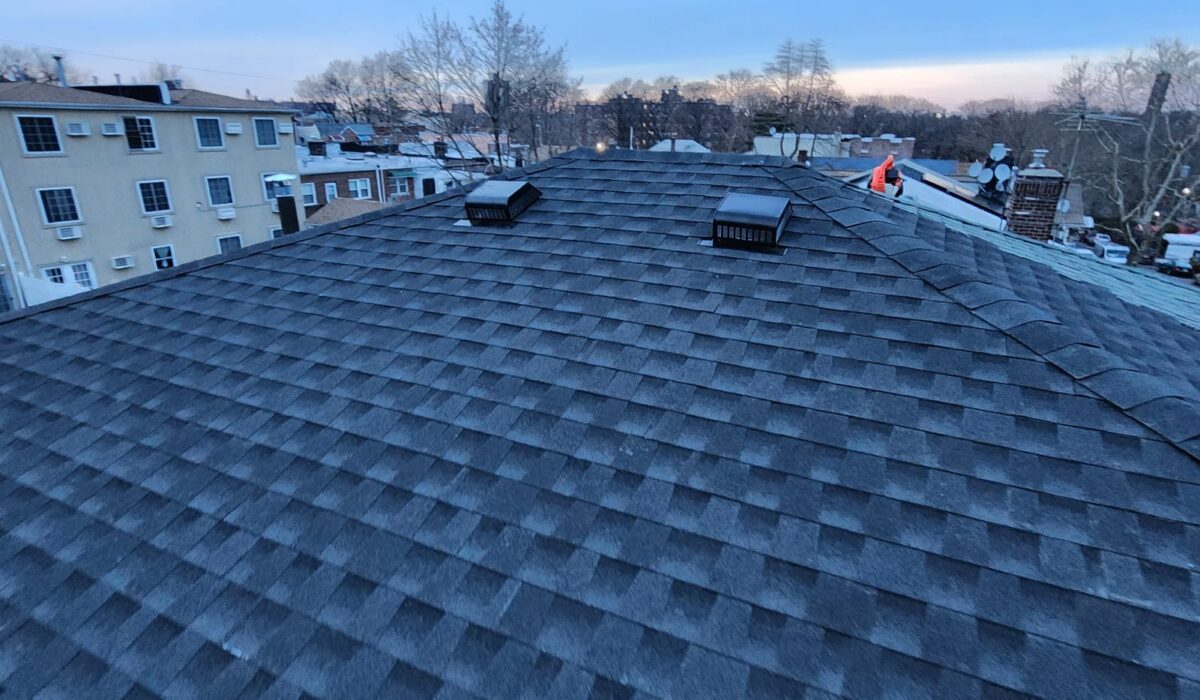 Shingle Roof, New Gutter and New Plywood Installation in Queens Project Shot 6