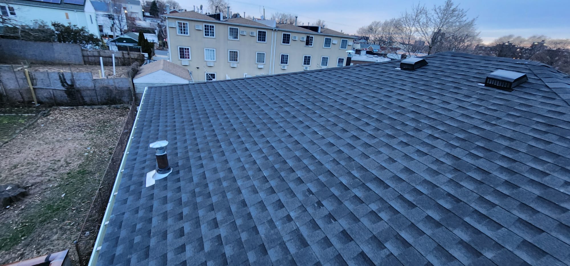 Project Shingle Roof, New Gutter and New Plywood Installation in