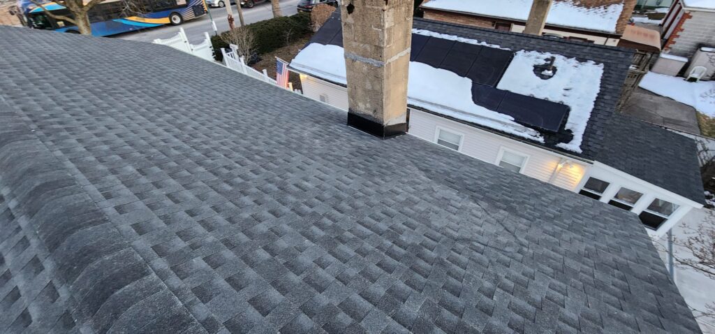 Shingle Roof, New Plywood and New Gutter Installation the Bronx Project Shot 2