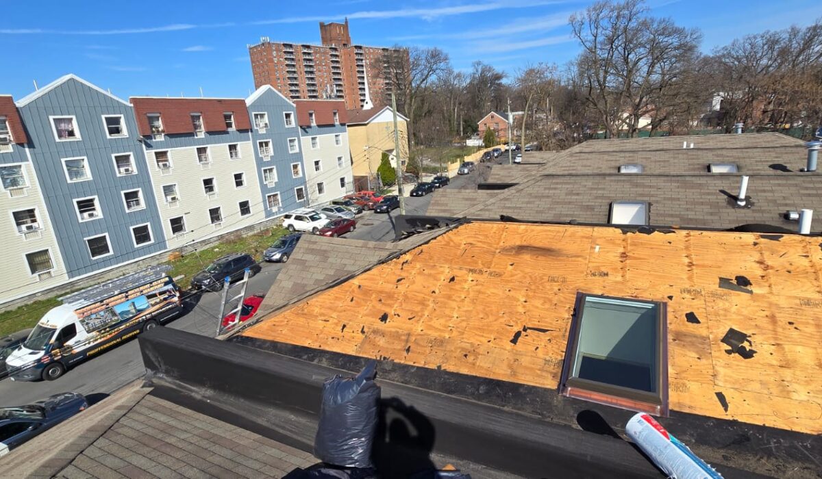 Existing Shingle Roof and Skylight Replacement in the Bronx NYC Project Shot 1