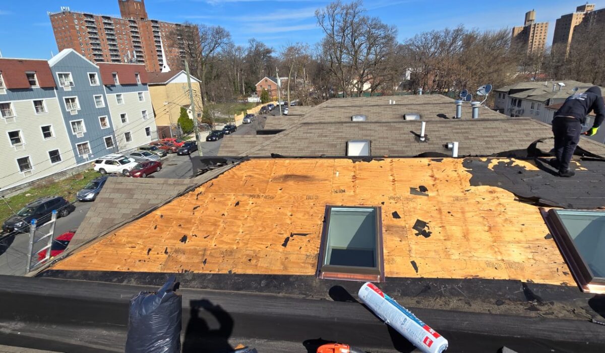 Existing Shingle Roof and Skylight Replacement in the Bronx NYC Project Shot 3