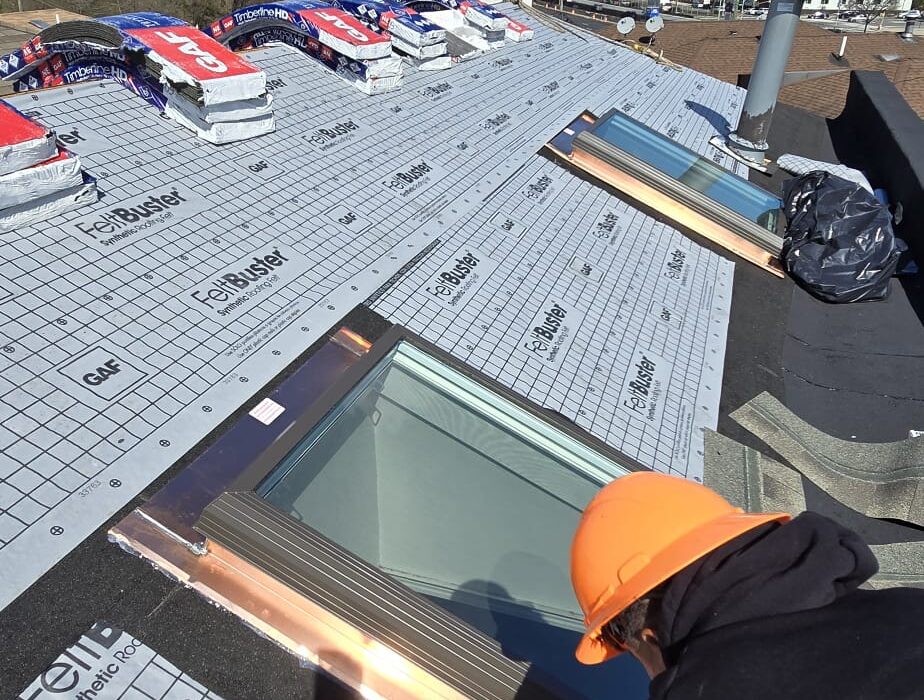 Existing Shingle Roof and Skylight Replacement in the Bronx NYC Project Shot 5