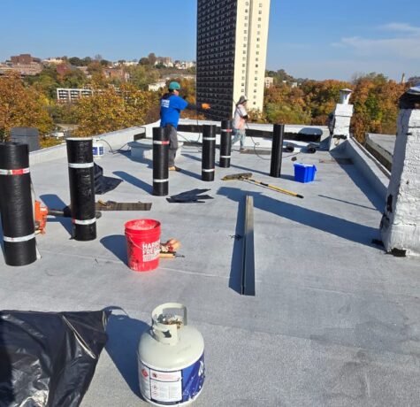 New Flat Roof Installation in Queens NY Project Shot 1