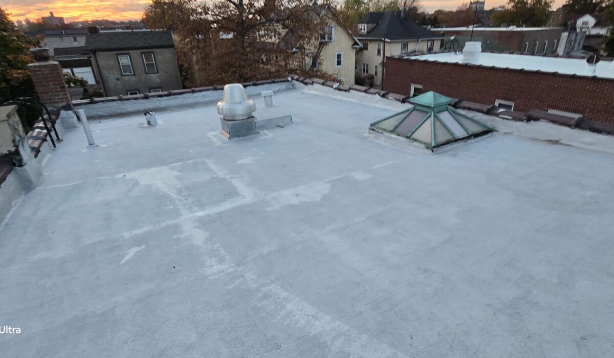 New Flat Roof Installation in the Bronx NY Project Shot 1