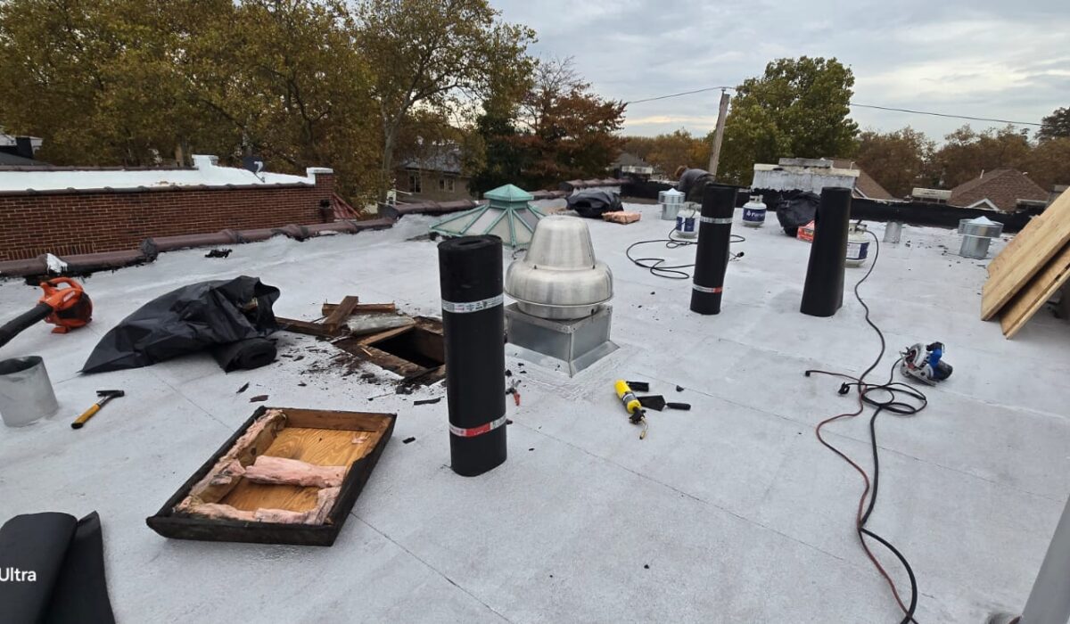 New Flat Roof Installation in the Bronx NY Project Shot 6